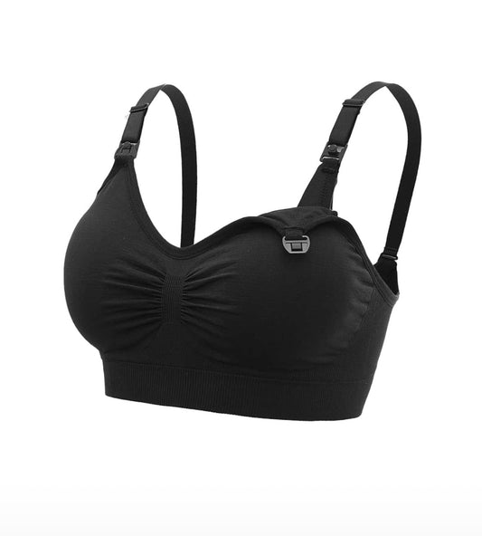 Сутиен за кърмачки без банели – черен